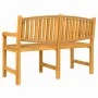 Banco de jardín madera maciza de teca 149,5x60x90 cm de vidaXL, Bancos de jardín - Ref: Foro24-364409, Precio: 257,66 €, Desc...