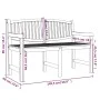 Banco de jardín madera maciza de teca 149,5x60x90 cm de vidaXL, Bancos de jardín - Ref: Foro24-364409, Precio: 257,66 €, Desc...