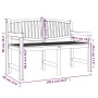 Gartenbank aus massivem Teakholz 149,5x60x90 cm von vidaXL, Gartenbänke - Ref: Foro24-364409, Preis: 265,38 €, Rabatt: %