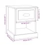 Nachttisch aus geräuchertem Eichensperrholz 39x39x47,5cm von vidaXL, Nachttische - Ref: Foro24-816138, Preis: 31,47 €, Rabatt: %