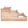 Jardinera arriate madera maciza abeto 120x120x56 cm de vidaXL, Maceteros y jardineras - Ref: Foro24-364304, Precio: 90,41 €, ...