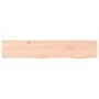 Wandregal aus unbehandeltem massivem Eichenholz, 100 x 20 x 4 cm von vidaXL, Regale und Regale - Ref: Foro24-363558, Preis: 6...