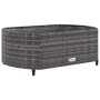 Set de sofás de jardín y cojines 8 piezas ratán sintético gris