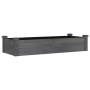 Flowerbed planter lined with solid fir brown wood 120x45x25 cm by vidaXL, Pots and planters - Ref: Foro24-364288, Price: 59,1...