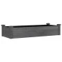 Flowerbed planter lined with solid fir brown wood 120x45x25 cm by vidaXL, Pots and planters - Ref: Foro24-364288, Price: 61,6...