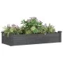Flowerbed planter lined with solid fir brown wood 120x45x25 cm by vidaXL, Pots and planters - Ref: Foro24-364288, Price: 61,6...