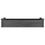 Flowerbed planter lined with solid fir brown wood 120x45x25 cm by vidaXL, Pots and planters - Ref: Foro24-364288, Price: 59,1...