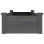 Flowerbed planter lined with solid fir brown wood 120x45x25 cm by vidaXL, Pots and planters - Ref: Foro24-364288, Price: 59,1...