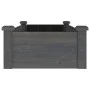 Flowerbed planter lined with solid fir brown wood 120x45x25 cm by vidaXL, Pots and planters - Ref: Foro24-364288, Price: 61,6...