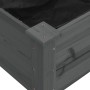 Flowerbed planter lined with solid fir brown wood 120x45x25 cm by vidaXL, Pots and planters - Ref: Foro24-364288, Price: 59,1...