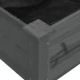 Flowerbed planter lined with solid fir brown wood 120x45x25 cm by vidaXL, Pots and planters - Ref: Foro24-364288, Price: 61,6...