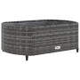 Set de muebles de jardín 6 pzas y cojines ratán sintético gris