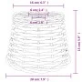 Brown wicker ceiling lamp shade Ø20x15 cm by vidaXL, Lampshades - Ref: Foro24-364373, Price: 19,78 €, Discount: %