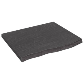 Wandregal aus dunkelbraun behandeltem Eichenholz, 60x50x(2-4) cm von vidaXL, Regale und Regale - Ref: Foro24-363771, Preis: 5...