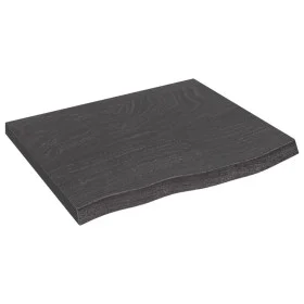 Wandregal aus dunkelbraun behandeltem Eichenholz, 60x50x(2-4) cm von vidaXL, Regale und Regale - Ref: Foro24-363771, Preis: 5...