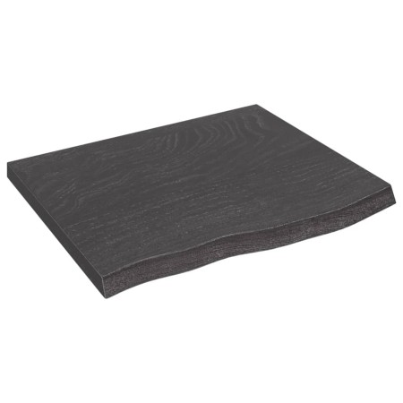 Wandregal aus dunkelbraun behandeltem Eichenholz, 60x50x(2-4) cm von vidaXL, Regale und Regale - Ref: Foro24-363771, Preis: 5...