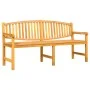 Banco de jardín madera maciza de teca 179,5x60x90 cm de vidaXL, Bancos de jardín - Ref: Foro24-364410, Precio: 281,52 €, Desc...