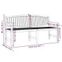 Banco de jardín madera maciza de teca 179,5x60x90 cm de vidaXL, Bancos de jardín - Ref: Foro24-364410, Precio: 281,52 €, Desc...