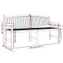 Gartenbank aus massivem Teakholz 179,5x60x90 cm von vidaXL, Gartenbänke - Ref: Foro24-364410, Preis: 285,87 €, Rabatt: %