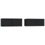 Muebles para TV 2 uds madera contrachapada negro 80x30x30 cm de vidaXL, Muebles TV - Ref: Foro24-804536, Precio: 92,17 €, Des...