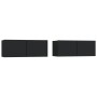 TV-Möbel 2 Stk. Sperrholz schwarz 80x30x30 cm von vidaXL, TV-Möbel - Ref: Foro24-804536, Preis: 95,59 €, Rabatt: %