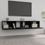 Muebles para TV 2 uds madera contrachapada negro 80x30x30 cm de vidaXL, Muebles TV - Ref: Foro24-804536, Precio: 92,17 €, Des...