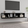 TV-Möbel 2 Stk. Sperrholz schwarz 80x30x30 cm von vidaXL, TV-Möbel - Ref: Foro24-804536, Preis: 95,59 €, Rabatt: %