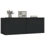 Muebles para TV 2 uds madera contrachapada negro 80x30x30 cm de vidaXL, Muebles TV - Ref: Foro24-804536, Precio: 92,17 €, Des...