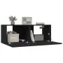 Muebles para TV 2 uds madera contrachapada negro 80x30x30 cm de vidaXL, Muebles TV - Ref: Foro24-804536, Precio: 92,17 €, Des...