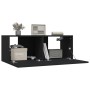 TV-Möbel 2 Stk. Sperrholz schwarz 80x30x30 cm von vidaXL, TV-Möbel - Ref: Foro24-804536, Preis: 95,59 €, Rabatt: %