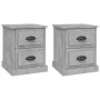 Bedside tables 2 pcs gray plywood 39x39x47.5 cm by vidaXL, Nightstands - Ref: Foro24-816153, Price: 72,53 €, Discount: %