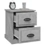 Bedside tables 2 pcs gray plywood 39x39x47.5 cm by vidaXL, Nightstands - Ref: Foro24-816153, Price: 72,53 €, Discount: %