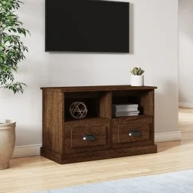 TV-Schrank aus braunem Eichensperrholz, 80 x 35 x 50 cm von vidaXL, TV-Möbel - Ref: Foro24-816287, Preis: 73,53 €, Rabatt: %