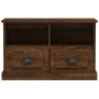 Oak brown plywood TV cabinet 80x35x50 cm by vidaXL, TV Furniture - Ref: Foro24-816287, Price: 74,52 €, Discount: %