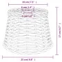 Brown wicker lamp shade Ø25x17 cm by vidaXL, Lampshades - Ref: Foro24-364390, Price: 19,02 €, Discount: %