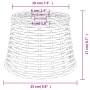 Brown wicker lamp shade Ø25x17 cm by vidaXL, Lampshades - Ref: Foro24-364390, Price: 19,37 €, Discount: %