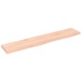 Wandregal aus unbehandeltem massivem Eichenholz, 100 x 20 x 2 cm von vidaXL, Regale und Regale - Ref: Foro24-363557, Preis: 4...