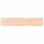 Estante de pared madera maciza de roble sin tratar 100x20x2 cm de vidaXL, Estantes y estanterías - Ref: Foro24-363557, Precio...