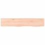 Wandregal aus unbehandeltem massivem Eichenholz, 100 x 20 x 2 cm von vidaXL, Regale und Regale - Ref: Foro24-363557, Preis: 4...