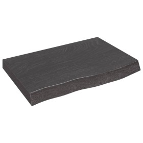 Wandregal behandeltes Eichenholz dunkelbraun 60x40x(2-6) cm von vidaXL, Regale und Regale - Ref: Foro24-363769, Preis: 67,09 ...
