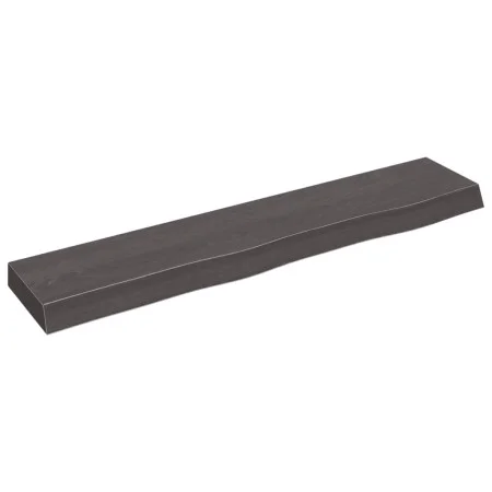 Wandregal aus dunkelbraun behandeltem Eichenholz, 100 x 20 x 6 cm von vidaXL, Regale und Regale - Ref: Foro24-363799, Preis: ...