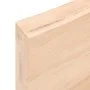 Wandregal aus unbehandeltem massivem Eichenholz, 100 x 60 x (2–6) cm von vidaXL, Regale und Regale - Ref: Foro24-363571, Prei...