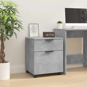Concrete gray plywood wheels filing cabinet 45x38x54cm by vidaXL, Filing cabinets - Ref: Foro24-811524, Price: 39,78 €, Disco...