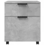 Concrete gray plywood wheels filing cabinet 45x38x54cm by vidaXL, Filing cabinets - Ref: Foro24-811524, Price: 39,78 €, Disco...
