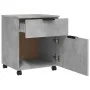 Concrete gray plywood wheels filing cabinet 45x38x54cm by vidaXL, Filing cabinets - Ref: Foro24-811524, Price: 39,78 €, Disco...