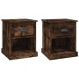 Nachttisch, 2 Stück, Raucheichensperrholz, 39 x 39 x 47,5 cm von vidaXL, Nachttische - Ref: Foro24-816139, Preis: 56,08 €, Ra...