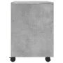 Concrete gray plywood wheels filing cabinet 45x38x54cm by vidaXL, Filing cabinets - Ref: Foro24-811524, Price: 39,78 €, Disco...