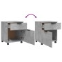 Aktenschrank aus betongrauem Sperrholz mit Rädern, 45 x 38 x 54 cm von vidaXL, Aktenschränke - Ref: Foro24-811524, Preis: 40,...