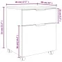 Concrete gray plywood wheels filing cabinet 45x38x54cm by vidaXL, Filing cabinets - Ref: Foro24-811524, Price: 39,78 €, Disco...