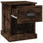 Mesita noche 2 uds madera contrachapada roble humo 39x39x47,5cm de vidaXL, Mesitas de noche - Ref: Foro24-816139, Precio: 49,...